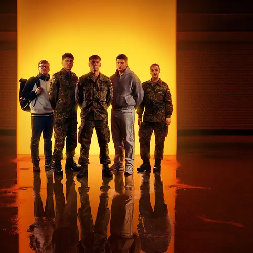 Eine Gruppe von Soldaten