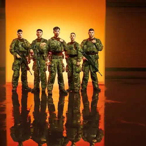Eine Gruppe von Soldaten
