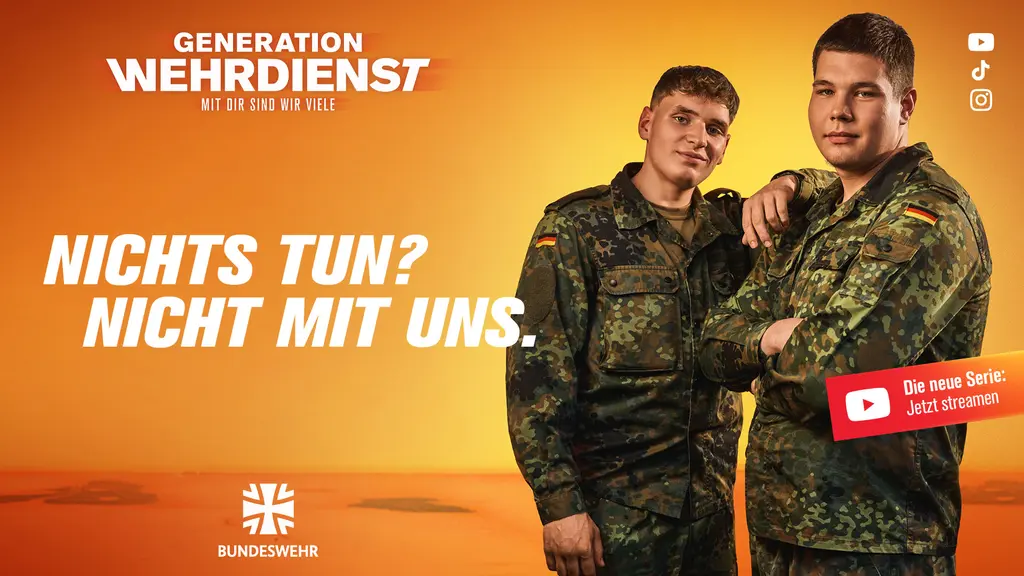 Kampagnenplakat mit dem Schriftzug "Nichts tun? Nicht mit uns."