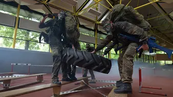 Soldaten der Bundeswehr während eines Trainings