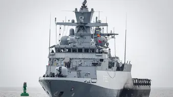 Eine Korvette der deutschen Marine