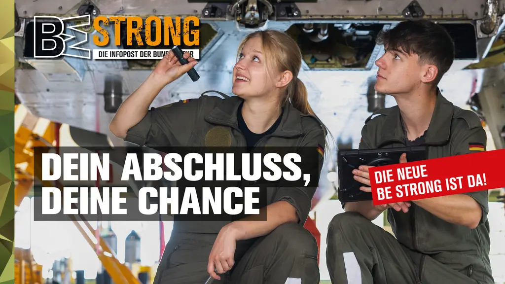Das neue Header Bild der Be Strong: Dein Abschluss, deine Chance