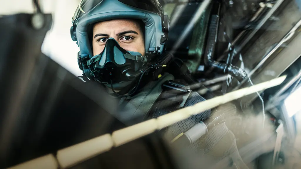 Pilot im Flugzeug