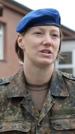 Bundeswehrmitarbeiterin in Rheine
