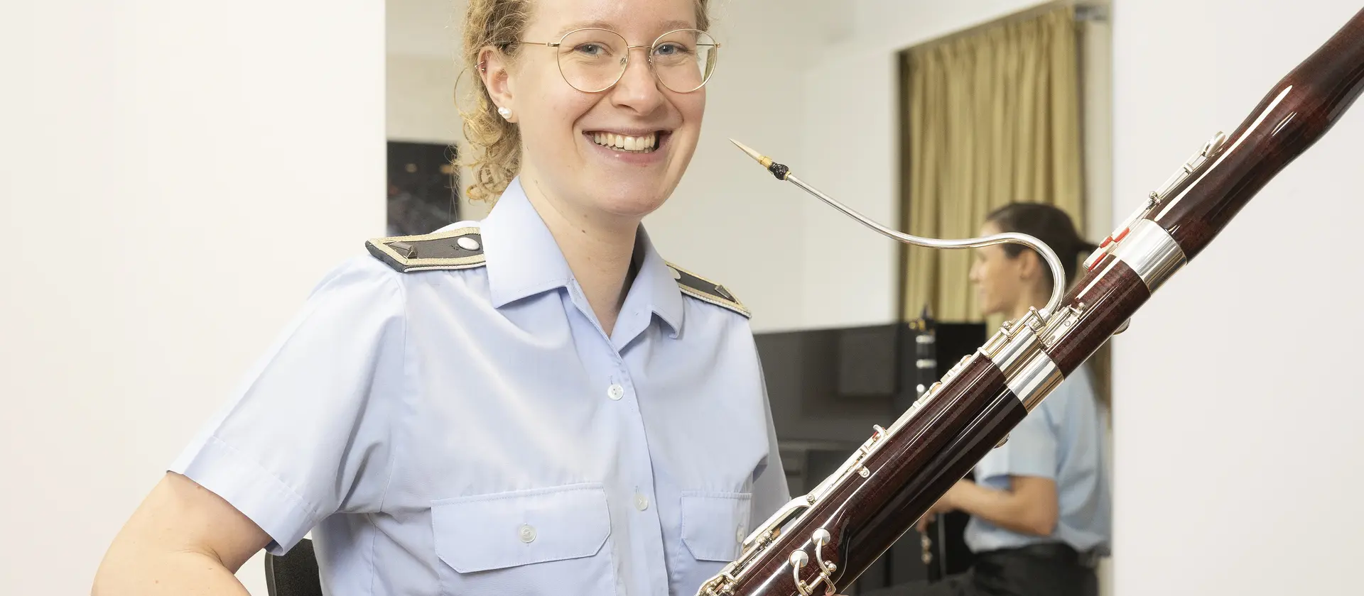 Eine Musikerin der Bundeswehr