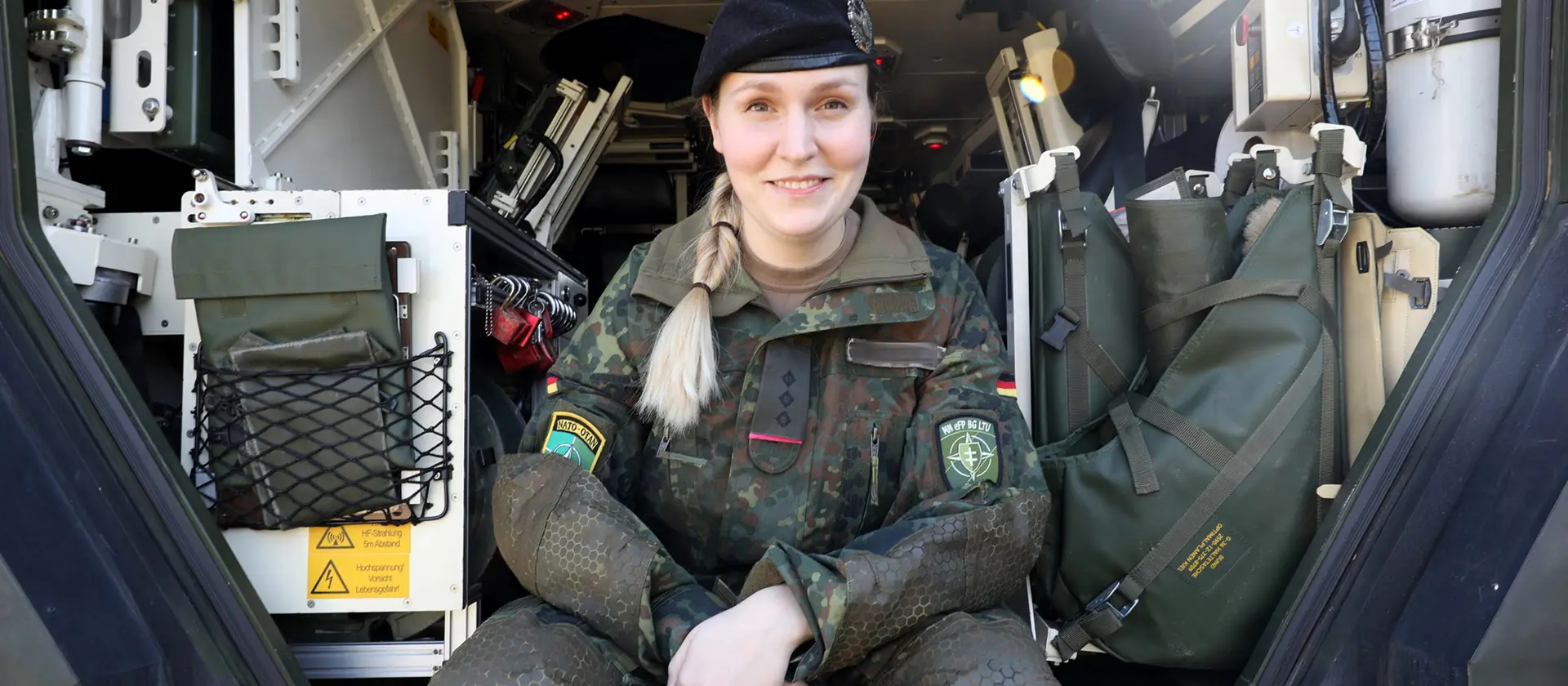 Eine Soldatin der Bundeswehr