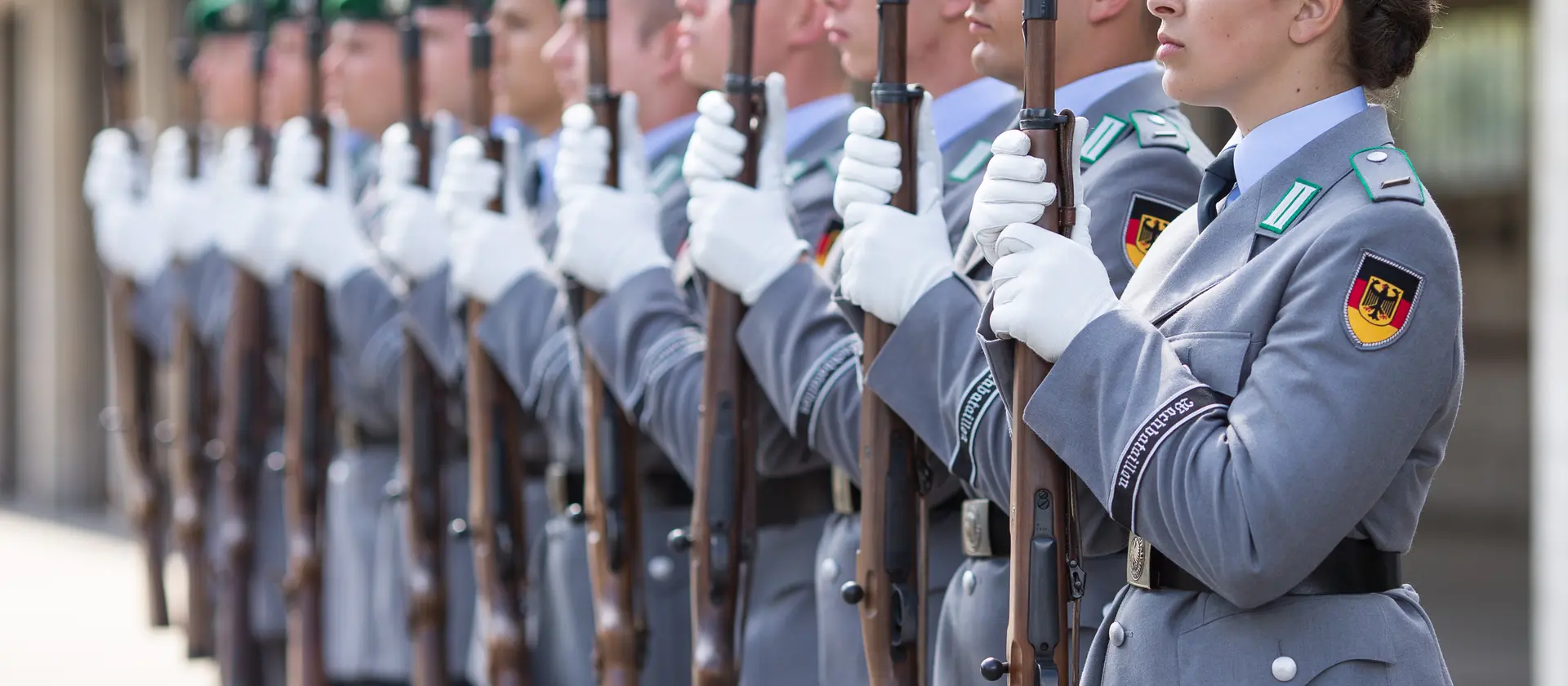 Soldatinnen und Soldaten des Wachbataillons 
