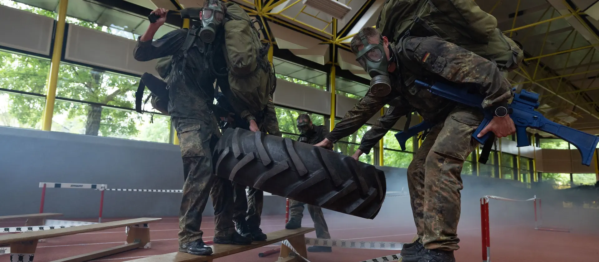 Soldaten der Bundeswehr während eines Trainings
