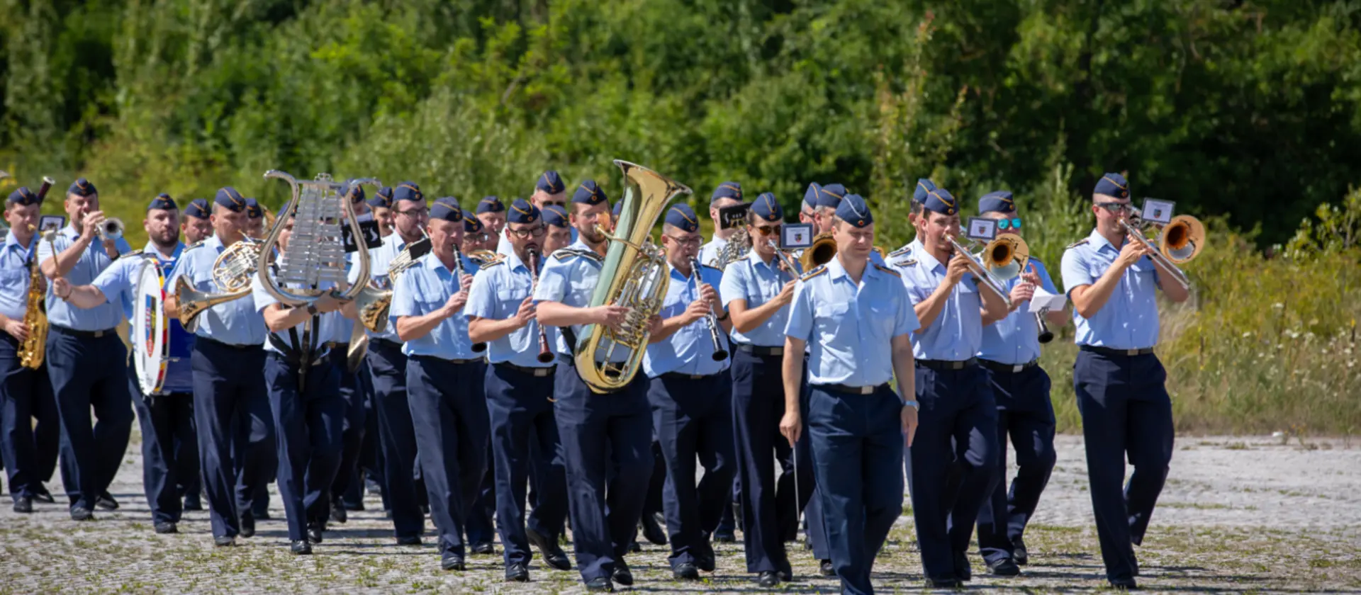 Soldatinnen und Soldaten des Musikkorps