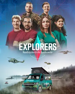 Das Plakat zur Tiktok-Serie der Bundeswehr "Explorers - Roadtrip durch die Bundeswehr".